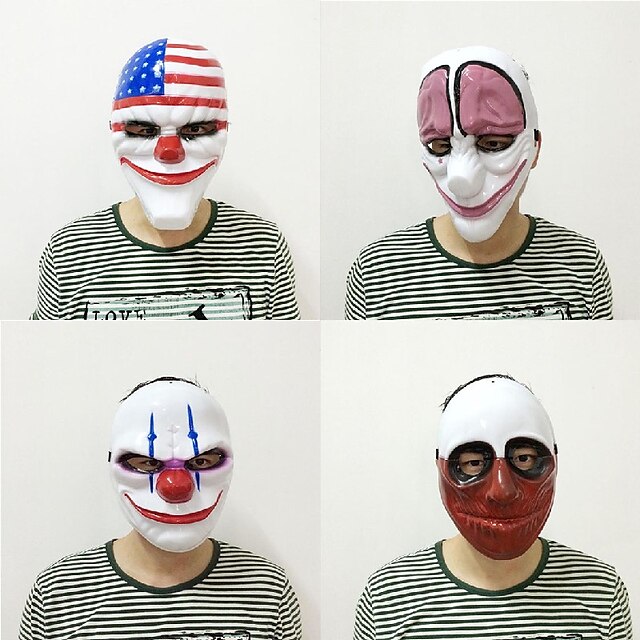  New Fashion 1Pc Pvc Scary Clown Mask Halloween Mask For Antifaz Party Mascara Carnaval Fancy Dress Costume