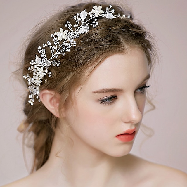  Rhinestone / Alloy Headbands / Headwear / Head Chain with Floral 1pc Wedding / Special Occasion / Anniversary Headpiece