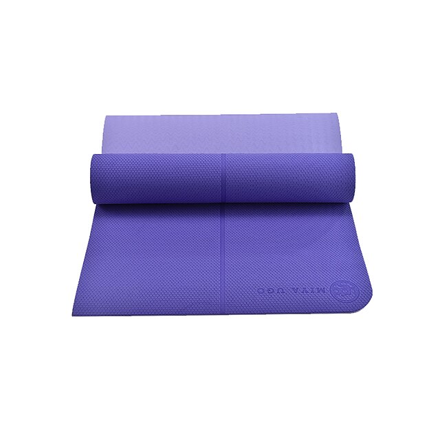  Yoga Mats Non-Slip TPE For Evergreen, Purple, Aquamarine