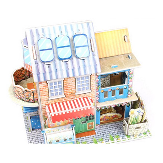  Puzzle 3D Puzzle Modellini di legno Casa Fiore decorativo Fai da te Carta di alta qualità Classico Per bambini Per adulto Unisex Da ragazzo Da ragazza Giocattoli Regalo