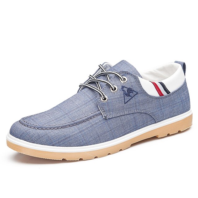  Per uomo Scarpe da ginnastica Scarpe comfort Casuale Casuale All'aperto Ufficio e carriera Footing Denim Nero Blu Grigio Autunno Primavera / Più materiali / EU40