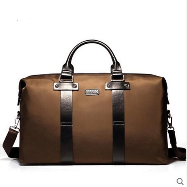  Men Bags PU Travel Bag for Casual Outdoor All Seasons Coffee