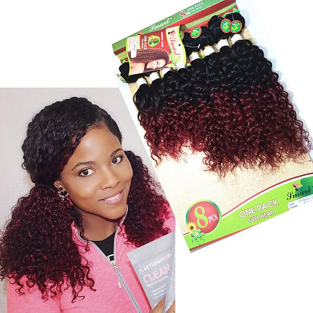  Braiding Hair Curly Curly Braids / Hair Accessory / Human Hair Extensions Human Hair 8 Roots Hair Braids Ombre Crochet Braids Daily Brazilian Hair