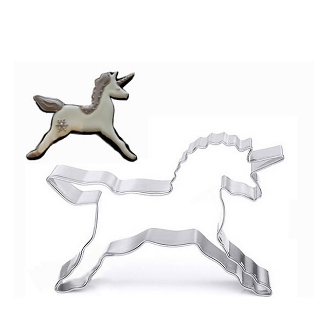  Unicorn Cookies Cutter Stainless Steel Biscuit Cake Mold Kitchen Baking Tools