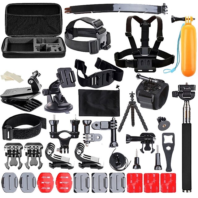  KIT Acessórios Exterior Dobrável Ajustável 1 pcs Para Câmara de Acção Gopro 6 Todos Xiaomi Camera SJCAM SJ4000 Mergulho Esqui Universal Tela de pintura PVC Náilon