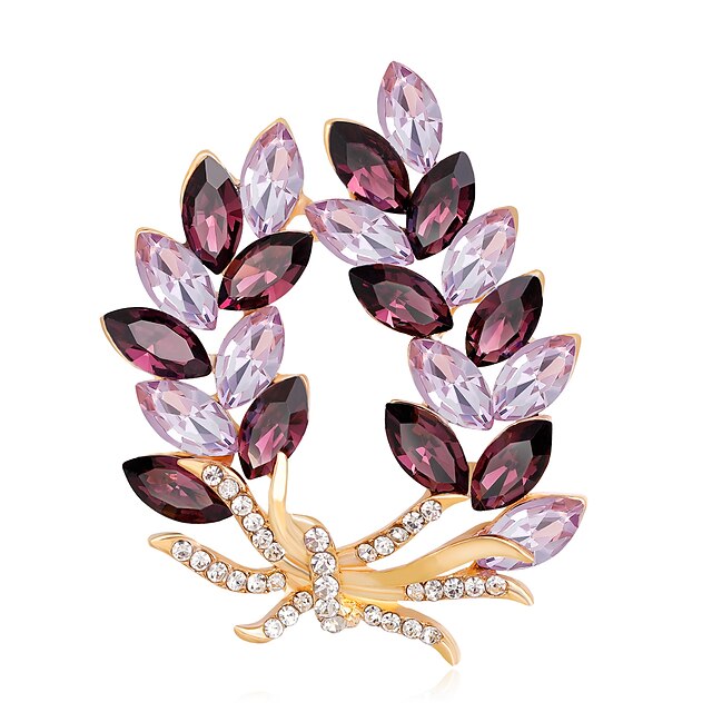  Women's Girls' Brooches Flower Fashion Euramerican Brooch Jewelry Gold For Special Occasion Event / Party Daily Ceremony Casual