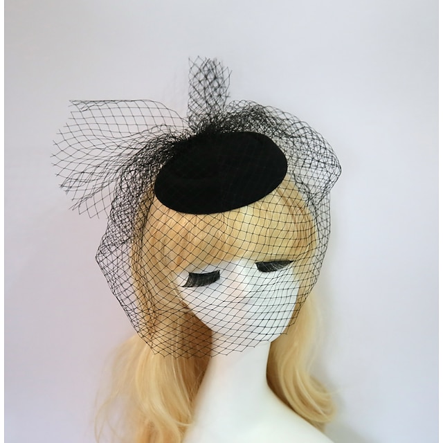  Resin / Cotton Fascinators / Hats with 1 Piece Wedding / Special Occasion / Halloween Headpiece