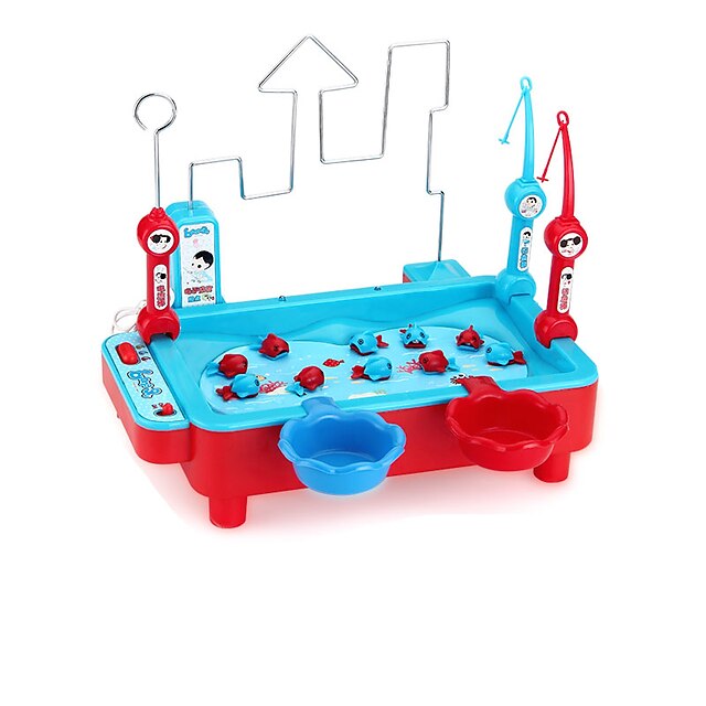  Angeln Spielzeug Rotierendes Angelspielzeug Fische kompatibel Kunststoff Legoing Magnetisch Elektrisch 2 Spieler Spielzeuge Geschenk / Kinder