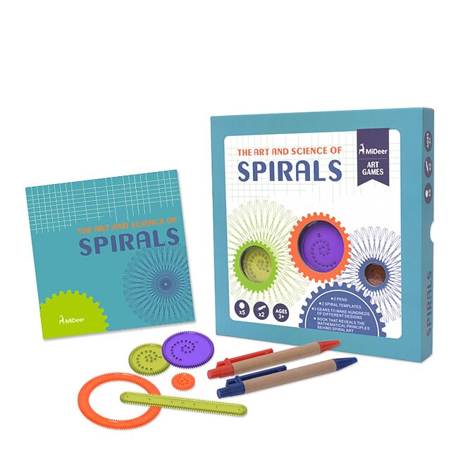  Drawing Toy Montessori Teaching Tool Spirograph Design Set Painting Fun Education Plastics For Kid's Girls'