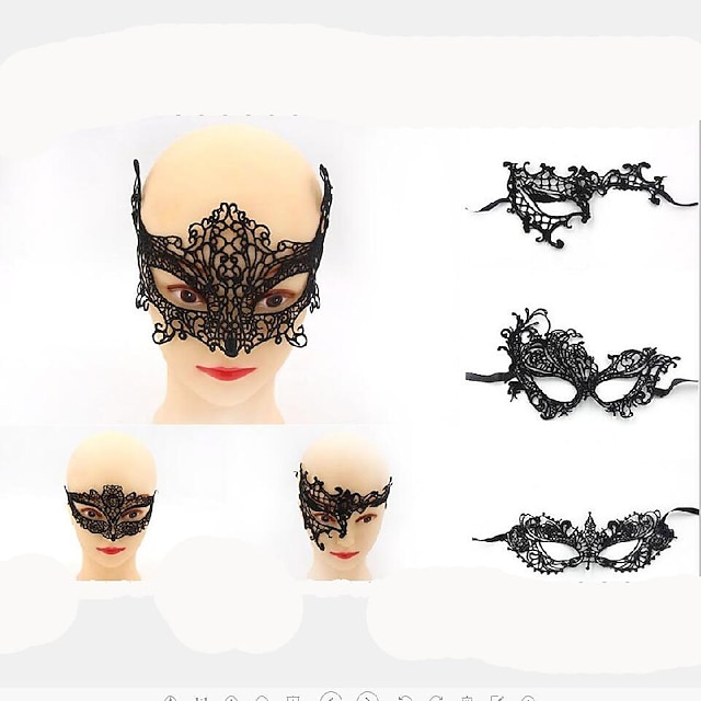  1pcs varmt salg svart sexy dame blonder maske øyenmask for maskerad fest fancy kjole kostyme / halloween fest fancy