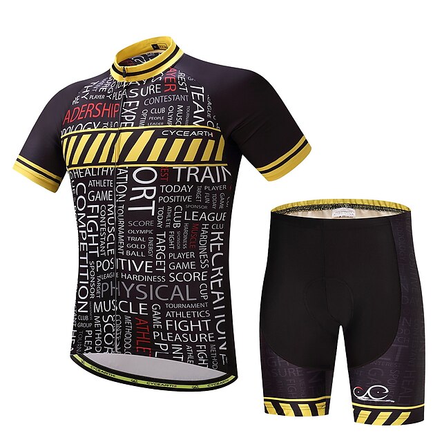  Homens Camisa com Shorts para Ciclismo Moto Conjuntos Respirável Secagem Rápida Redutor de Suor Esportes Ciclismo de Montanha Ciclismo de Estrada Roupa