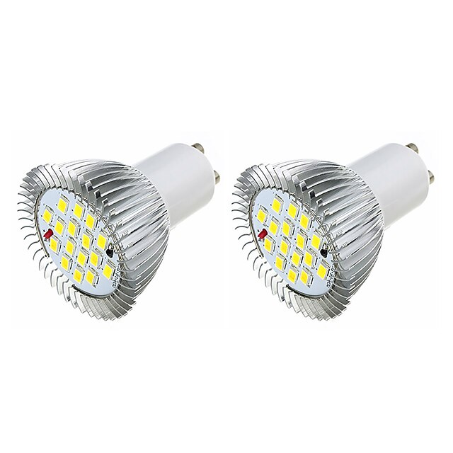  2pcs 3.5 W Lâmpadas de Foco de LED 360-400 lm GU10 MR16 16 Contas LED SMD 5630 Branco Quente Branco 220-240 V / 2 pçs