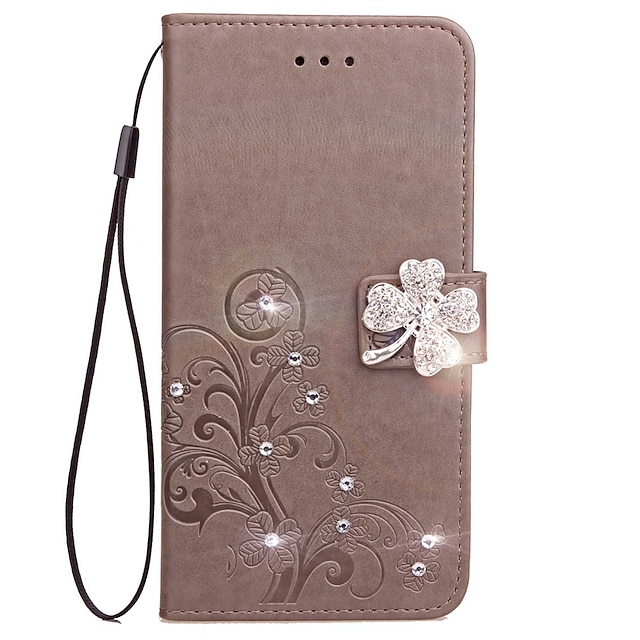  Case For Huawei Honor 7 / Huawei P9 / Huawei P9 Lite P10 Plus / P10 Lite / P10 Wallet / Card Holder / Rhinestone Full Body Cases Solid Colored Hard PU Leather / Huawei P9 Plus / Mate 9 Pro