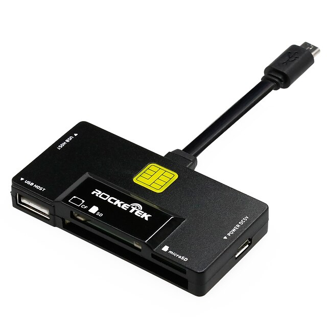  Rocketek CF card Micro SD card SD card OTG USB 2.0 USB-A Card reader For Andriod Mobile Phone