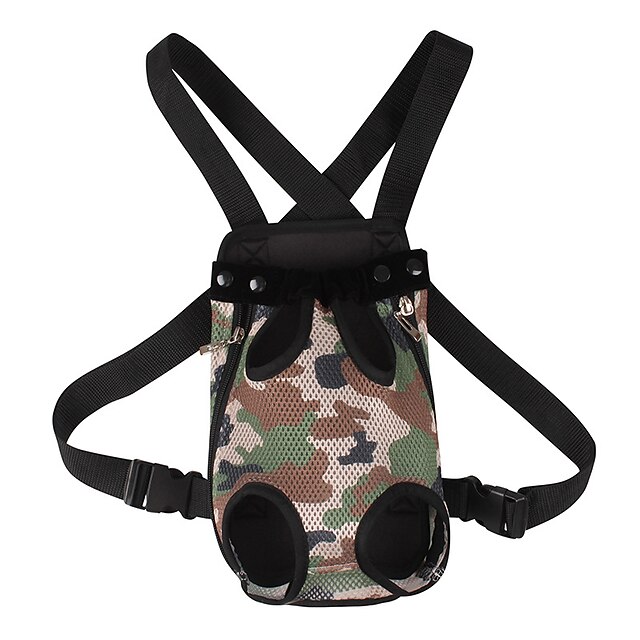 Kat Hond Dragers & Reistassen voorzijde Backpack draagbaar Verstelbaar / Uitschuifbaar Modieus Stof camouflage kleur