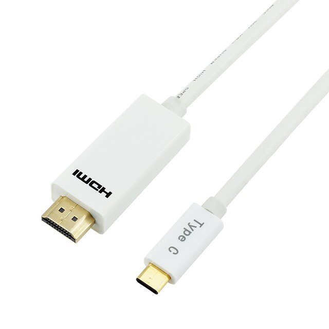  USB 2.0 C-tyypin että HDMI 1.4 Uros - Uros 3.0M (10ft)