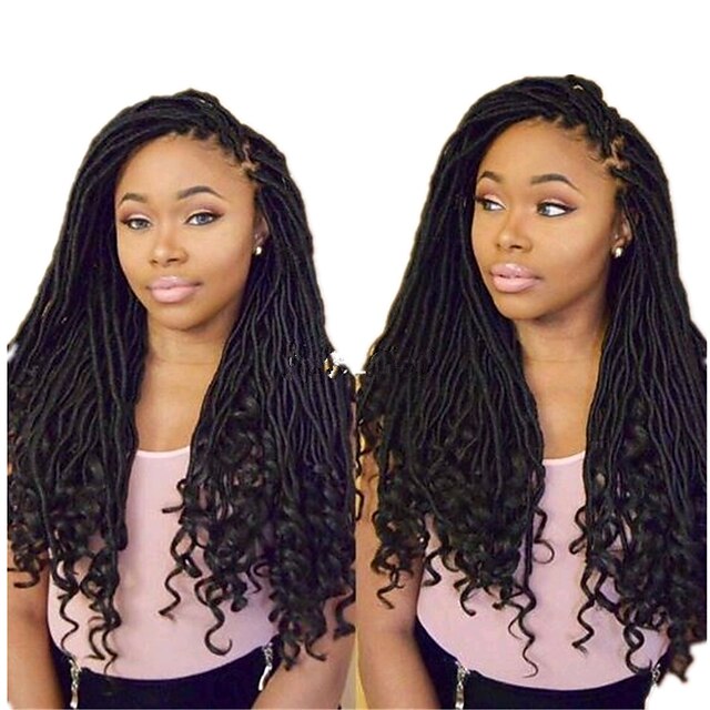  Braiding Hair Dreadlocks / Faux Locs Hair Accessory Human Hair Extensions 100% kanekalon hair 24 roots / pack Hair Braids Dreadlock Extensions Dreads Locs Crochet Faux Dreads Daily