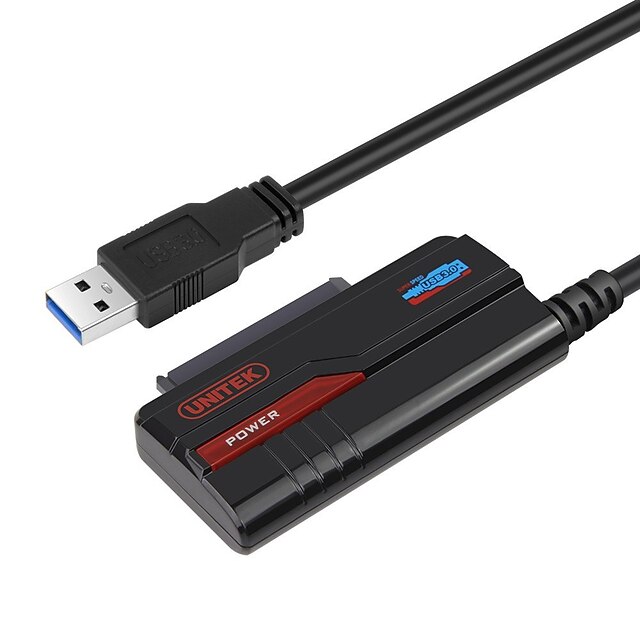  Unitek USB 3.0 Cabo adaptador, USB 3.0 to SATA III Cabo adaptador Macho-Macho 0.6m (2 pés)