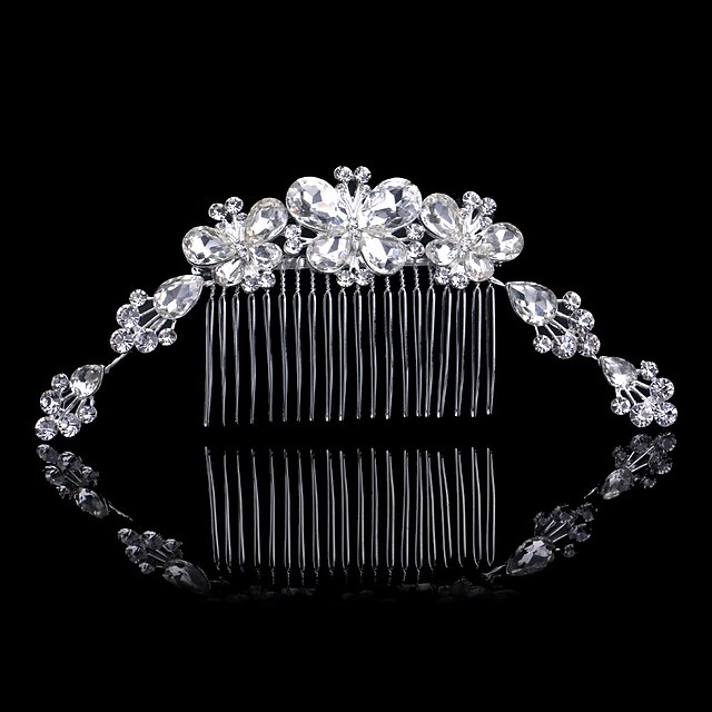  Rhinestone / Alloy Hair Combs / Hair Tool with 1 Wedding / Special Occasion / Anniversary Headpiece