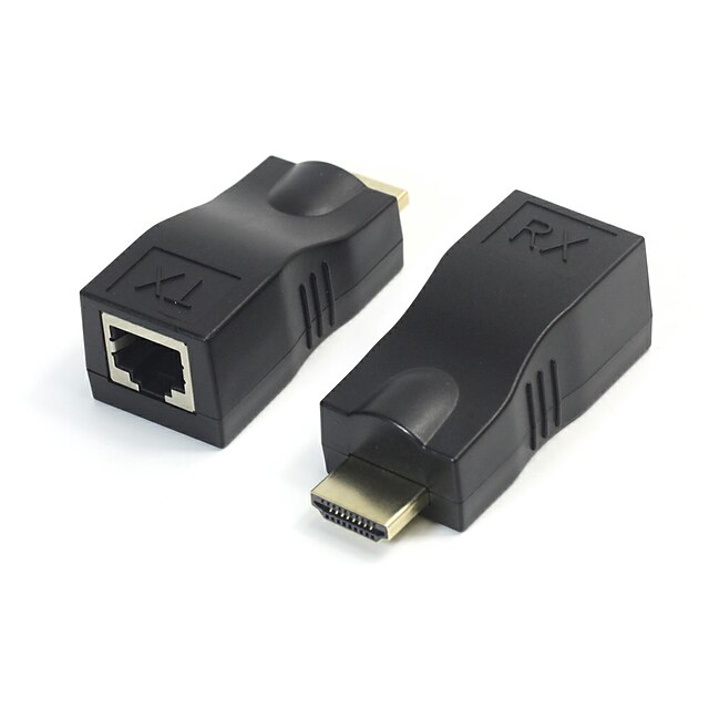  HDMI 2.0 Cabo de extensão, HDMI 2.0 para RJ45 Cabo de extensão Macho-Fêmea 4K*2K