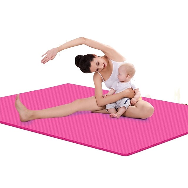  Yoga Matte Geruchsfrei Umweltfreundlich Klebrig Non Toxic NBR Wasserdicht Rasche Trocknung Nicht gleiten Zum Yoga Pilates Übung & Fitness Violett Blau Rosa