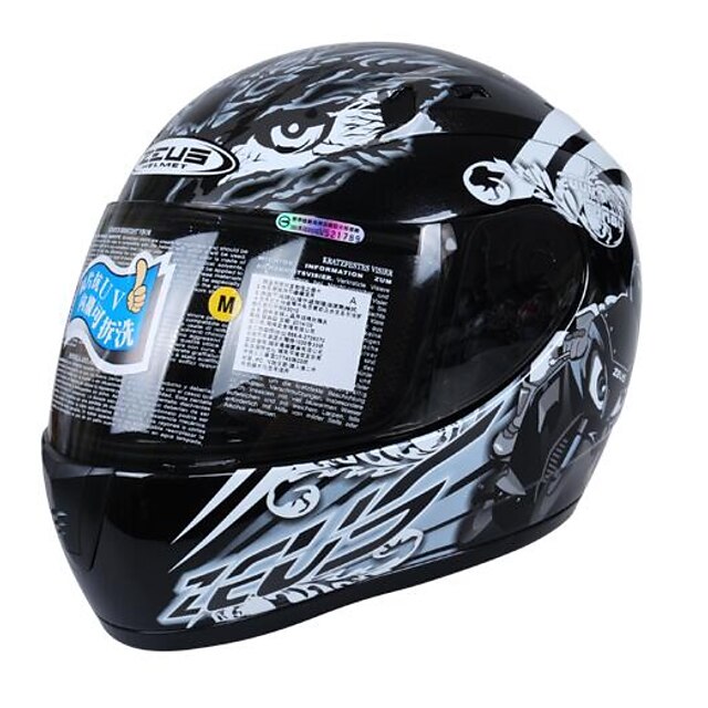  ZEUS ZS-2000 Full Face Adults / Kids Unisex Motorcycle Helmet  Sports / Form Fit / Compact