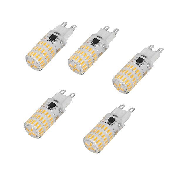  4W G9 LED-lamper med G-sokkel T 46 LED SMD 4014 Varm hvit Kjølig hvit 350-450lm 3000-6500K AC220V 