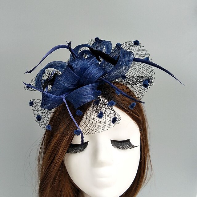  Flax / Net Fascinators / Hats / Birdcage Veils with 1 Wedding / Special Occasion / Horse Race Headpiece