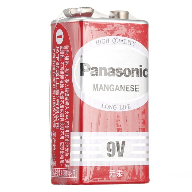  Panasonic 9v sans batterie au carbone Tung batterie non rechargeable
