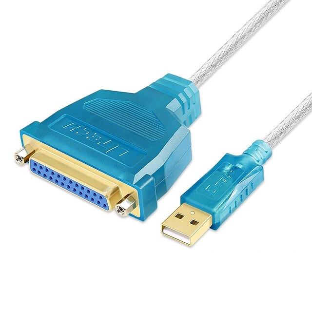  USB 2.0 do DB25 Męski-Żeński 1.8M (6ft)