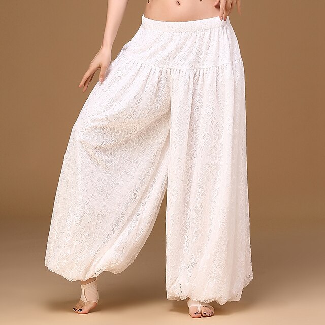  Belly Dance Women's Performance Lace / Spandex Dropped Pants
