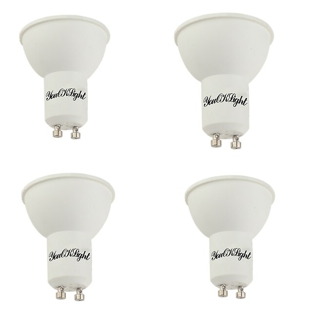  4pcs 5 W Faretti LED 400 lm GU10 10 Perline LED SMD 5730 Bianco caldo Luce fredda 85-265 V / 4 pezzi