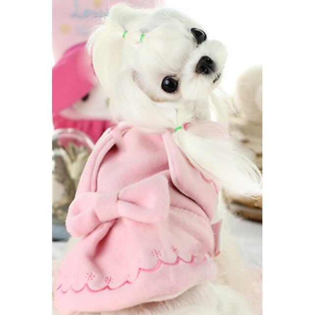  Dog Vest Solid Colored Casual / Daily Winter Dog Clothes Puppy Clothes Dog Outfits Pink Costume for Girl and Boy Dog Cotton XS S M L XL