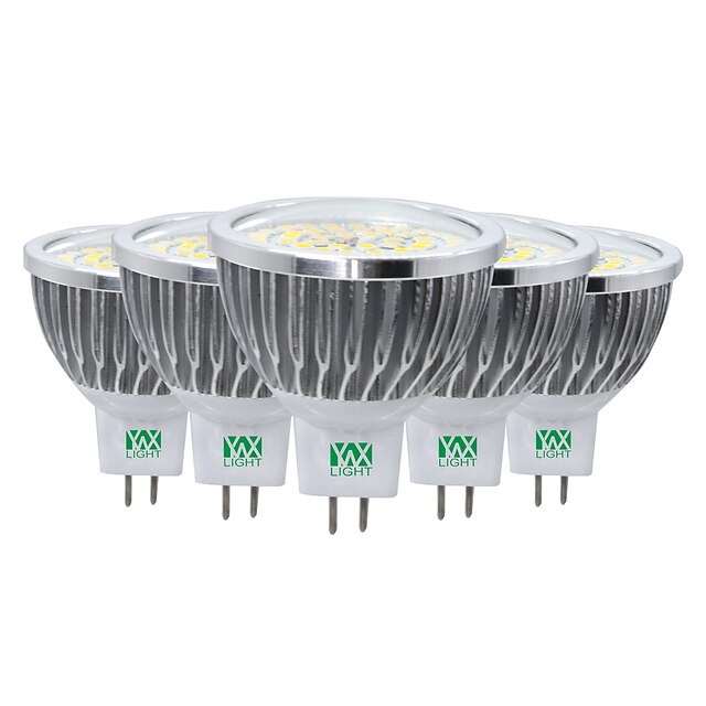  YWXLIGHT® 7 W 600-700 lm LED Σποτάκια MR16 48 LED χάντρες SMD 2835 Διακοσμητικό Θερμό Λευκό / Ψυχρό Λευκό / Φυσικό Λευκό 12 V / 5 τμχ