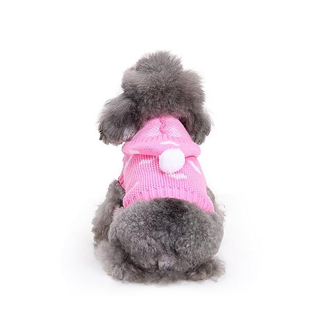 Dog Sweater Hoodie Puppy Clothes Heart Casual / Daily Winter Dog Clothes Puppy Clothes Dog Outfits Costume for Girl and Boy Dog Cotton
