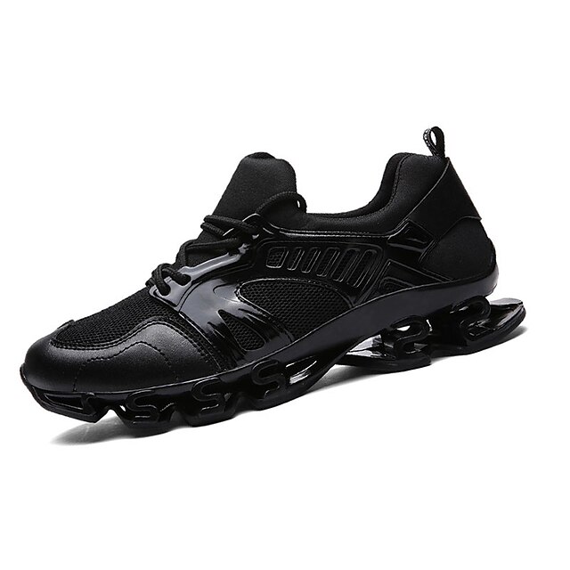  Men's Comfort Shoes Fall / Winter Athletic Casual Outdoor Trainers / Athletic Shoes Running Shoes Mesh Black / Silver / White / Black