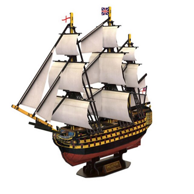  3D - Puzzle Holzpuzzle Holzmodelle Kriegsschiff Schiff Naturholz Unisex Jungen Mädchen Spielzeuge Geschenk