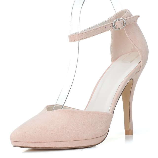  Women's Heels Stiletto Heel Pointed Toe Leatherette Formal Shoes Spring / Summer Green / Almond / Fuchsia / Dress