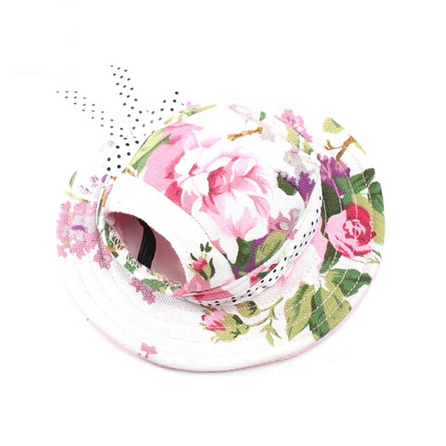  Cat Dog Hair Accessories Bandanas & Hats Christmas Floral / Botanical Party Cowboy Casual / Daily Dog Clothes Costume Canvas S M