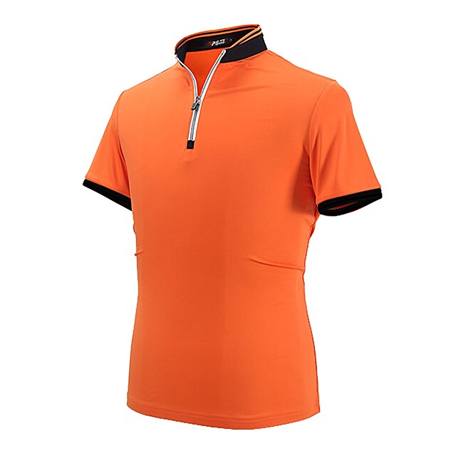  Herren Weiß Blau Orange Kurzarm POLO Shirt Shirt Herbst Damen-Golfkleidung, Kleidung, Outfits, Kleidung