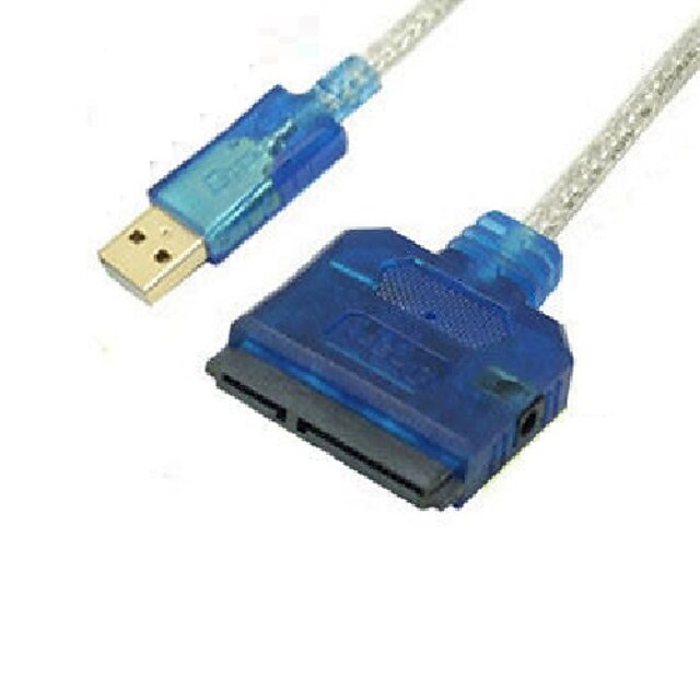  USB 2.0 Adapter Cable, USB 2.0 to SATA II Adapter Cable Male - Female 0.8m(2.6Ft)
