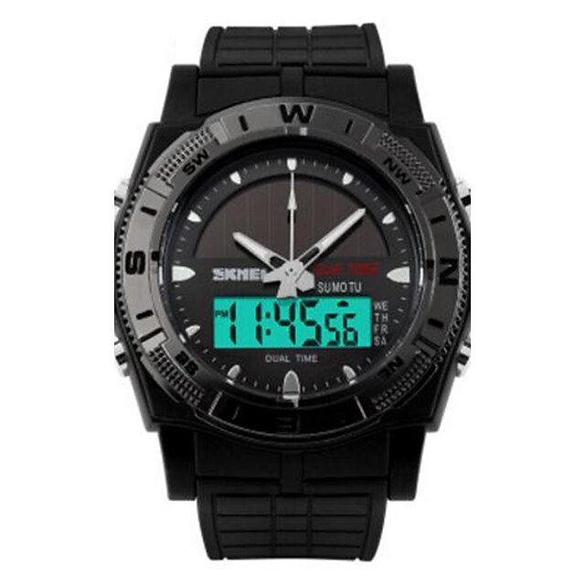  Men's Sport Watch Water Resistant / Water Proof / LED PU Band Charm Black / Two Years / Maxell CR2016