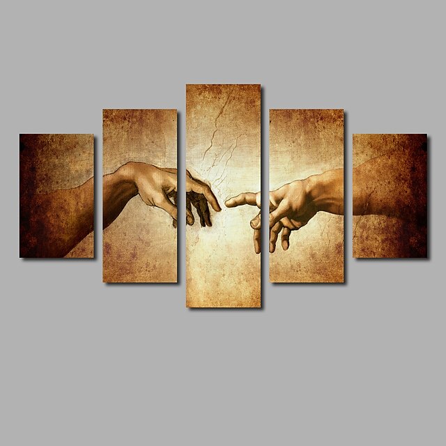  Print Stretched Canvas Prints Abstract Five Panels