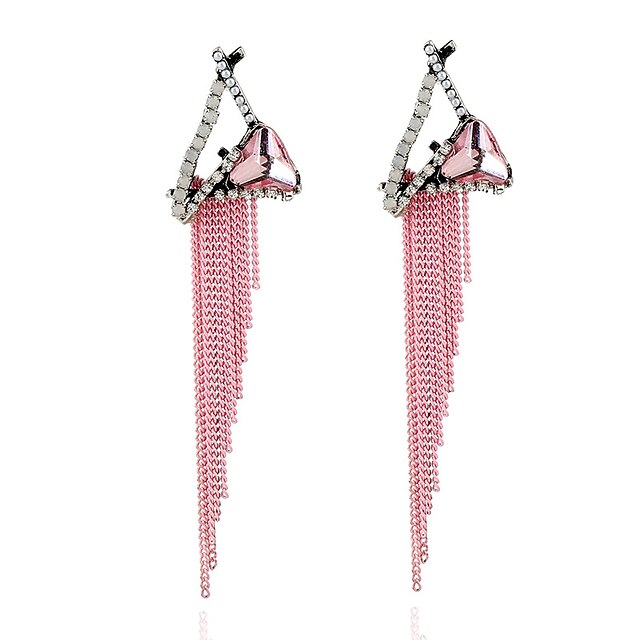  Women's Tassel Basic Earrings Jewelry Silver For Party Gift Evening Party Stage Club