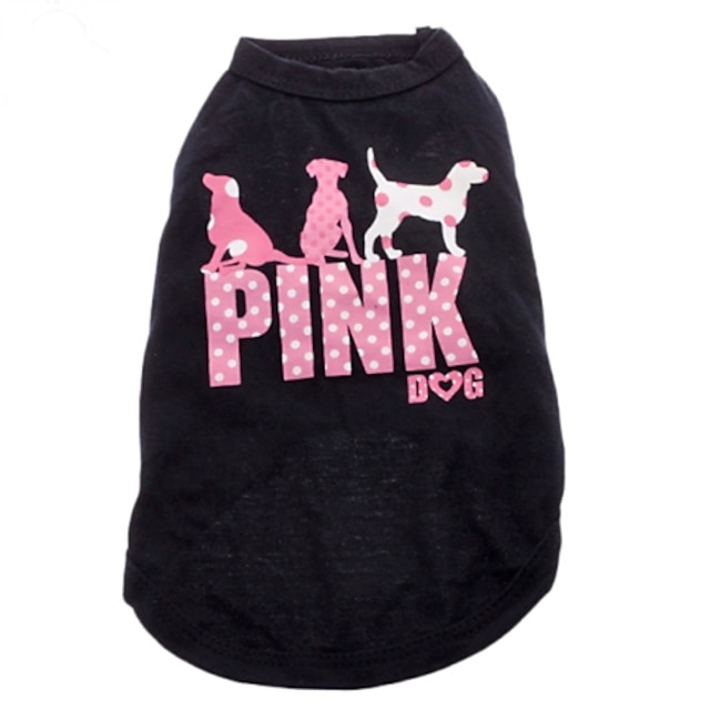  Katze Hund T-shirt Buchstabe & Nummer Modisch Hundekleidung Welpenkleidung Hunde-Outfits Schwarz Kostüm für Mädchen und Jungen Hund Baumwolle 4 inch XS S M L