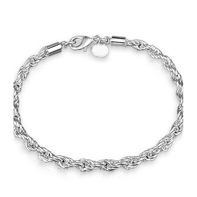  Bărbați / Pentru femei Brățări cu Lanț & Legături - Argilă Modă Brățări Argintiu Pentru Nuntă / Petrecere / Zilnice