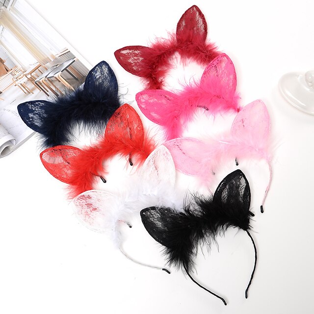  Headbands Hair Accessories Rabbit Fur / Alloy Wigs Accessories Women's 1pcs pcs 4-8inch cm Halloween / Daily Boutique / Classic Cute