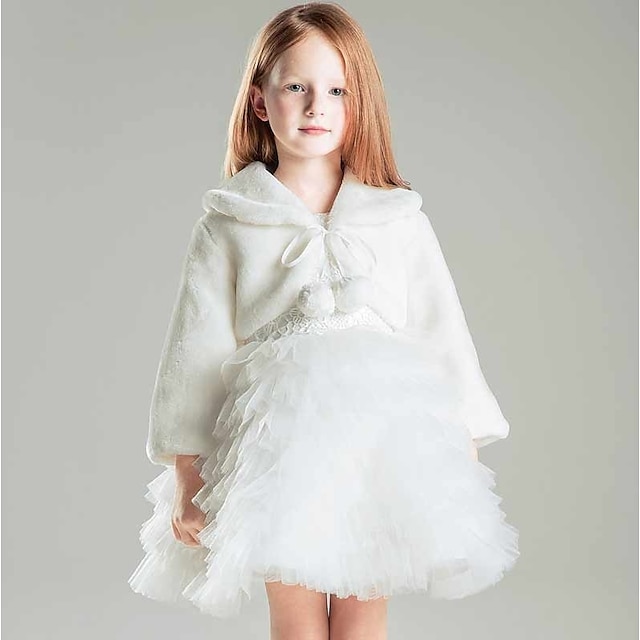  Shrugs Faux Fur / Polyester Wedding / Party / Evening Faux Fur Wraps / Kids' Wraps With Smooth / Fur