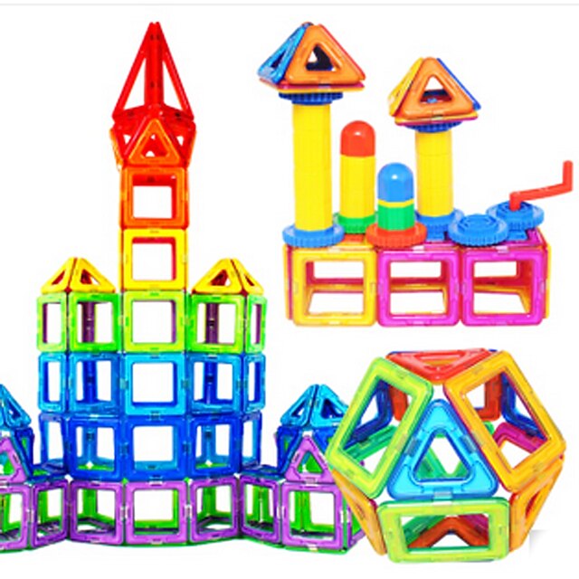  Mágneses blokk Játékautók Építőkockák Építési tégla Ház Mágneses Épület játékok Fiú Játékok Ajándék / Gyermek