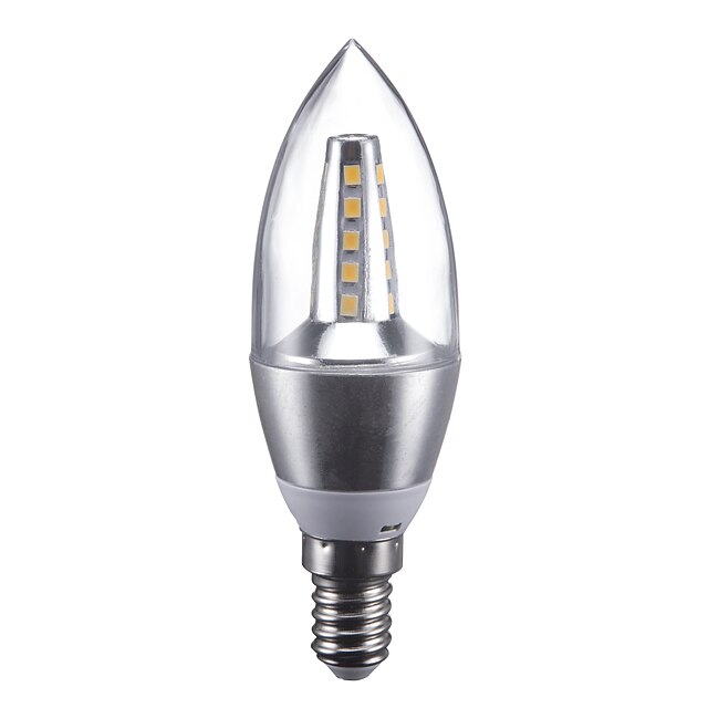  3 W LED-lysestakepærer 240 lm E14 C35 25 LED perler SMD 2835 Varm hvit Kjølig hvit 220 V / 1 stk.